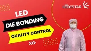 LED produce step #1 LED Die bonding work shop visit|Quality control