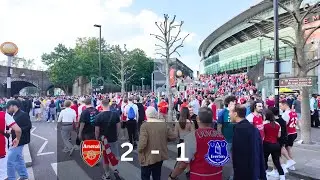 Arsenal vs Everton - Premier League | Fans Leaving Emirates Stadium Part 2 | 19th May 2024, 4K