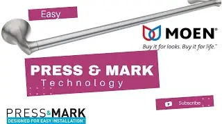 Moen Press & Mark Towel Bar Easy Installation #Moen #homeimprovement #diy
