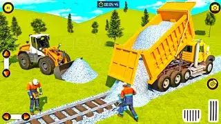 Train Track Builder Simulator -City Construction JCB 3d Gameplay