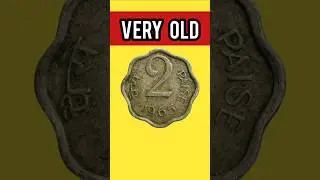Very Old 2 Paise Indian Coin | ₹ 0.02 | Year 1965 #1960s #2paise #old2paise #viralvintage #shorts