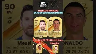 EA FC 24 Messi And Ronaldo Rating 🇦🇷🇵🇹🐐 #viral #football #soccer #trending #messi #ronaldo