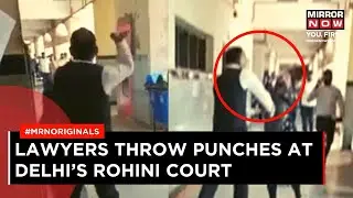 Viral Video: Delhi Lawyers Fighting Inside Rohini Court Premises, Probe On | Delhi News