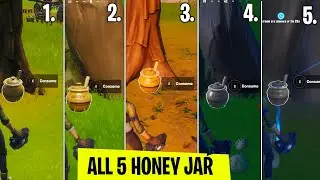 All (5) Honey Jar location in Fortnite Chapter 2 Season 2!Hidden Challenge Fortnite 40,000 XP