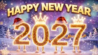 Happy New Year 2027 Countdown in 4k Ultra HD | New Year Song | clock Animation | Festive Animation ✨