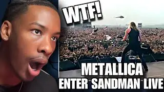 ENTER THE SANDMAN WAS INSANE! First Time Reaction TO Metallica Live