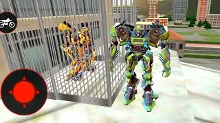 robot transforming game *** Grand Robot Bike Transform City Attack *** Android  Gameplay