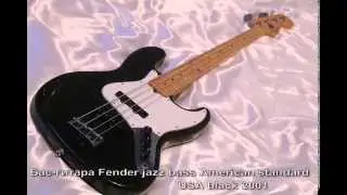 Бас гитара Fender jazz bass American standard USA black 2001