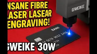Fibre Laser Engraving Test on Plastic Card | Gweike 30W Review
