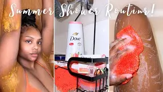 My SUMMER 2023 Shower Routine! Skin Brightening Body Mask, Exfoliation+ More!