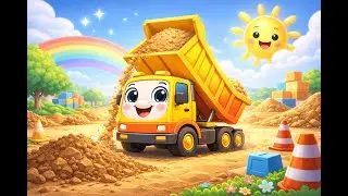 Happy Dump Truck Adventure | Fun Construction Vehicles for Kids