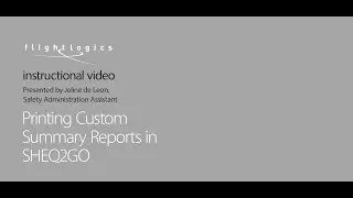 Printing custom summary reports
