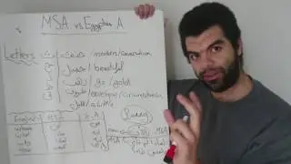 Modern standard Arabic (MSA) vs Egyptian Arabic simplified (for English speakers)