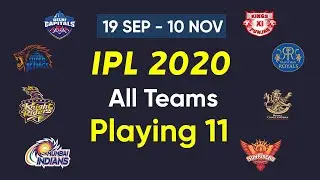 IPL 2020 All Teams new best playing 11 | IPL 2020 UAE All Teams playing XI