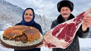 Snowy Village Lamb Plov and Family Table