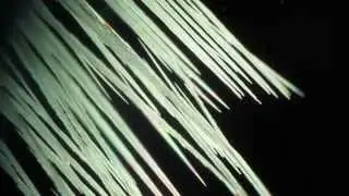 Рост кристаллов нитрата аммония под микроскопом