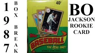 1987 Topps Box Break - Bo Jackson Rookie Card