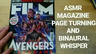 🎧ASMR BINAURAL MAGAZINE PAGE TURNING (EAR TO EAR WHISPER)🛌 🤔