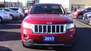Used 2011 Red Jeep Grand Cherokee Limited Leather Interior! 5.7 Litre Hemi! Navigation (15P130)
