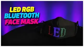 Turn Your Face Into A Billboard! App-Controlled LED Face Mask with Bluetooth