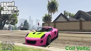 Grand Theft Auto V (Michael Drive Coil Voltic, Super Car) Michael Throw Sticky Bomb on Police Car