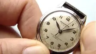 MEN'S WWII PERIOD RODANIA MILITARY STYLE WRISTWATCH good condition