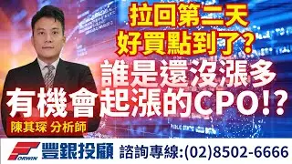 20260130 陳奇琛分析師｜拉回第二天，好買點到了? 還沒漲多、有機會起漲的CPO是誰!?｜群聯、華通、波若威、華星光、大眾控、CPO