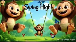 The Monkey Swing Song | Fun Jungle Song for Kids | Buzzy Tune&rsquo;s Time