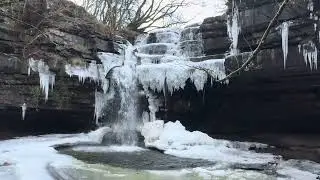 Frozen Gibson’s Cave (Summerhill Force) 