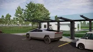 Golf Course 3d rendering animation