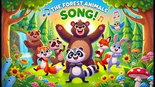 🐻 Forest Animals Song! Learn Bear, Fox & Rabbit! Educational Kids Video 🌳