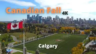 Canadian Fall | Autumn Foliage - Aerial Tour | Calgary - Alberta | DJI Drone 4K | Canada Tourism