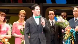 Nick Jonas's goodbye speech for How to Succeed in Business Without Really Trying May 20,2012.MOV