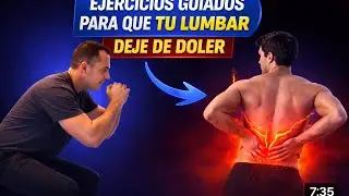 5 ejercicios guiados para que tu lumbar deje de DOLER 😉#ejercicioencasa #ejercicio #lumbalgia 