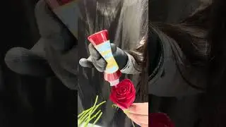 🌹✨ Stunning Red Glitter Roses Bouquet! Get yours in Surrey, BC today! Order now! #redrose #shorts