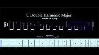 C Double Harmonic Major Pattern 2d,1d,1up
