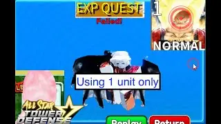 Using 1 unit only (Exp Ticket Raid Normal Mode) Solo Game Play | ASTD |