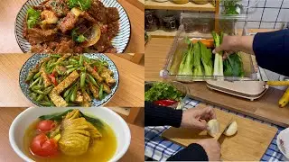 Daily Vlog🌻| Weekly Kitchen Restock 🥗| Making Lunch 🍽️