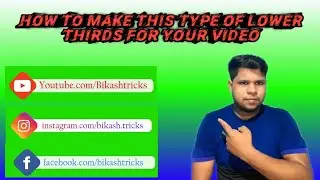 How to make social media lower thirds in Filmora