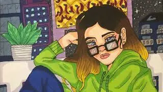 Colouring my Drawing (just relaxing) :) #InspireArt #Relaxing #Colouring