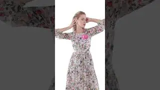 Floral Printed Maxi Dress- JACIE