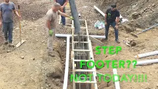 ICF walk out basement drop footer. (EASY FROST PROTECTION!!!)