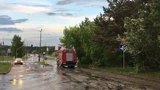 PSP Grudziądz - Alarmowo do wypadku z JRG 2