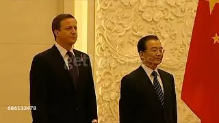 🇬🇧🇨🇳 UK and China National Anthems | PM David Cameron's Official Visit to China &bull; 2010