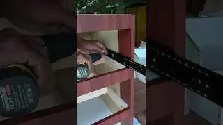 CARA PASANG REL LACI SLOWMOTION #shorts  #woodworking