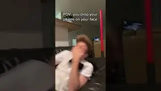 When you drop your phone on your face 😂 #shorts