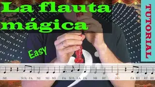 La flauta m&aacute;gica. Das Klinget so Herrlich - Tutorial flauta con partitura | Karaoke instrumental