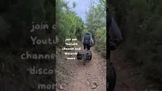 Tech trails uphill with a loaded Cargo Bike?  #cargobike #ebike #adventurecycling