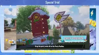 BGMI BLIZZARD PARTY ACHIEVEMENT/ COMPLETE A SPECIAL TRIAL MISSION 1 TIME/ PARTY MAILBOX KEY BGMI 4.1