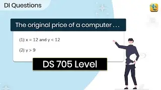 GMAT | DS | Hard | OG | The original price of a computer